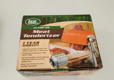 LEM Products Clamp-On Meat Tenderizer (processes 1/2" thick, 4" wide) New in Box - Image 1 of 4