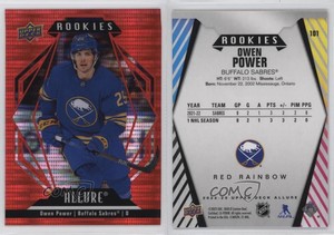 2022-23 Upper Deck Allure Rookies Red Rainbow Owen Power #101 Rookie RC