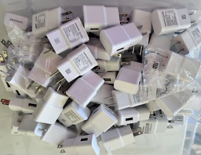 Lot of 30 Original Samsung Travel Adapters White - Image 1 of 4