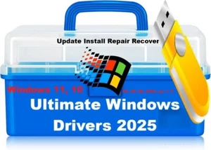 Ultimate Windows Drivers ~ Update Install Repair 2025 ~ Windows 11, 10, xp, 7, 8 - Picture 1 of 8
