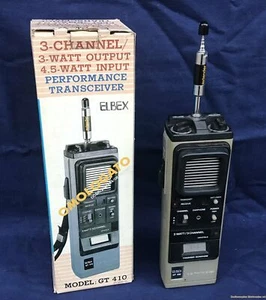 Ricetrasmettitore CB Portatile  ELBEX model: GT 410  Ricetrasmettitore cb 3 ca - Zdjęcie 1 z 6