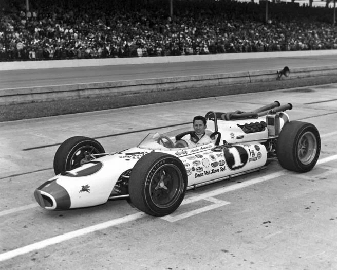 1966 Indy Racecar Driver MARIO ANDRETTI Glossy  8x10 Photo Print Formula One 1 - Image 1 of 1