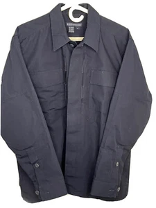 511 Tactical Series Mens ( M)Long Sleeve Button Up Shirt Conceal Carry M Black - Picture 1 of 9