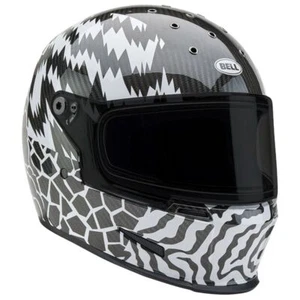 Bell Eliminator Carbon 06 Helmet - Deathspray Black/White - Picture 1 of 8