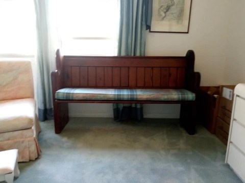 Antique English church pew Cover