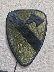 Vietnam War US Army Subdued Patch 1st CAVALRY Division THE FIRST TEAM Sew On - Picture 1 of 2