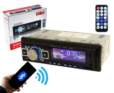 Autoradio Stereo Auto Bluetooth AUX MP3 SD USB - Immagine 1 di 4