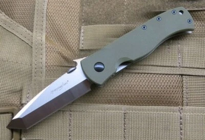 GrapesFish CQC-7 M390 Blade TC4 And G10 Handle Tanto Tactical EDC Folding Knife - Image 1 of 4