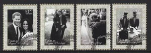 NUEVA ZELANDA TOKELAU 2018 HARRY Y MEGAN SET OF 4 FINE USED - Imagen 1 de 1