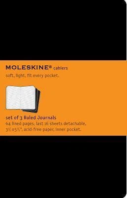 Cahier Journals: Moleskine Cahier Journal (Set of 3), Pocket, Ruled, Black, Soft Cover (3. 5 X 5. 5) : Set of 3 Ruled Journals by Moleskine (2008, Diary, Journal, Blank Book)