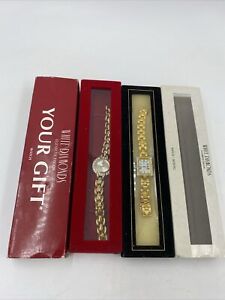 PAIR OF ELIZABETH TAYLOR WOMENS WATCHES- New With Original Boxes - New Batteries