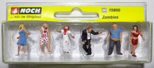 15800 Noch HO Set 6 Zombie Figuren Maßstab 1:87 - Bild 1 von 2