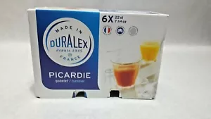 Duralex 1026A B06 Picardie Gobelet Tumbler 22 CL 7 3/4 OZ Set of 6 France New - Picture 1 of 6
