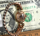 Montre vintage SOLIDE 14 carats or rose Helbros bracelet Speidel diamant naturel diamant naturel