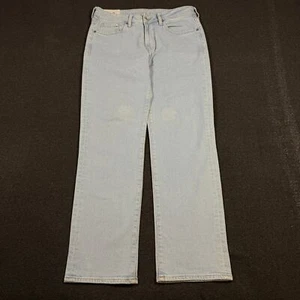 H&M Men's Jeans Light Blue Soft Straight Cut Denim 32x30 - Picture 1 of 7