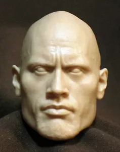 V-94 Dwayne Johnson CUSTOM RESIN UNPAINTED HEAD SCULPT ACTION FIGURES 1/6 Scale - Imagen 1 de 3
