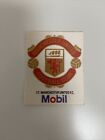 Mobil Oil 1983 Silk Material Football Club Crest Badges - Manchester United F.C