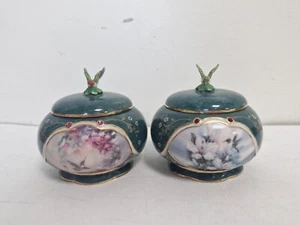 Ardleigh Elliott 2x Hummingbird Trinket Dish Music Box 1999 - Picture 1 of 8