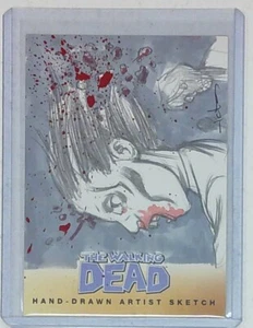 WALKING DEAD COMIC SKETCH CARD SET 2: ZOMBIE: ARTIST UNKNOWN UK 09 - Picture 1 of 2