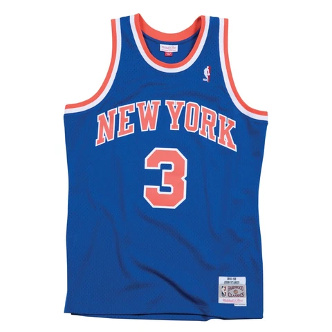 Mitchell & Ness NBA Swingman Road Jersey Knicks 91 John Starks Royal Blue *NEW* Cover