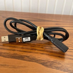 USB Y Cable Splitter YC150B Extension Cord 1 Female - 2 Male- 3 Ft Cables - Afbeelding 1 van 5