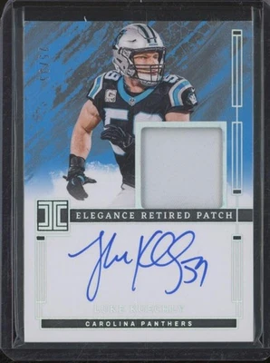 2025 Panini Impeccable LUKE KUECHLY Elegance Retired Patch Auto Silver /35 FO1 - Image 1 of 2