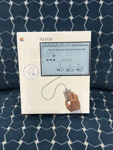 Vintage Software Macintosh MacDraw M0526  1987 NEW Factory Sealed - Picture 1 of 18