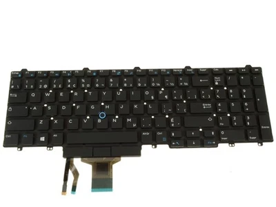French Canadian Dell OEM Latitude E5550 Precision 3510 Laptop Keyboard YM0K9 - Image 1 of 2