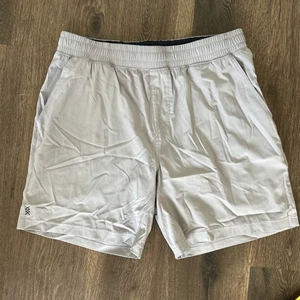 Rhone Mens L Versatility Shorts Unlined 7” Inseam Pull On Athletic Blue MINT - Picture 1 of 7