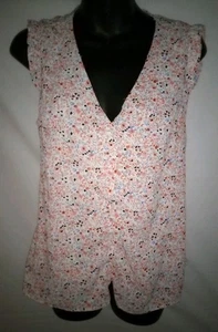 Berthie Floral Blouse Top Polyester Sz 6 - Picture 1 of 5