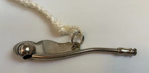 Vintage Bootsmann / Bosun Pfeife 4 7/8" lang Made in Germany mit Schlüsselband - Bild 1 von 7