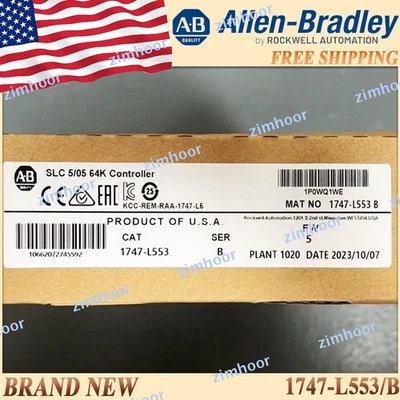 New in Box 1747-L553/B AB SLC 5/05 64K Controller 1747-L553 serB 1PC 1747L553 US - Image 1 of 4