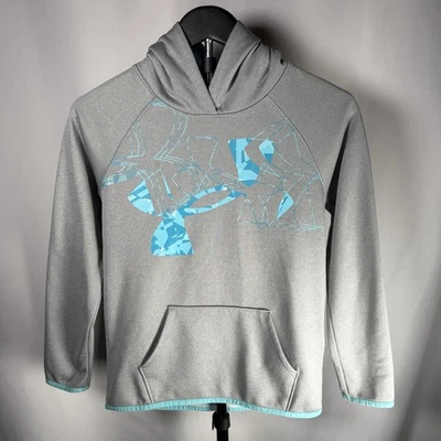 Niñas Niños Under Armour UA Polar Sudadera con Capucha Pullover Sudadera Cold Gear YM M Foto 1 de 4