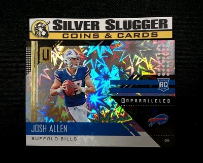 Tarjeta de novato 2018 Josh Allen Panini Unparalleled Impact Kaboom Foil/75 #207 RC Foto 1 de 4