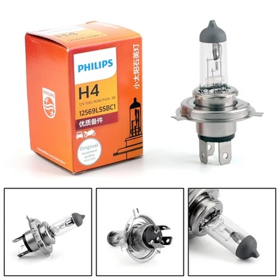 For PHILIPS Bulb Rally Vision Halogen Headlamp 12569 12V 100/90W H4/9003/HB2 YU Foto 1 de 4