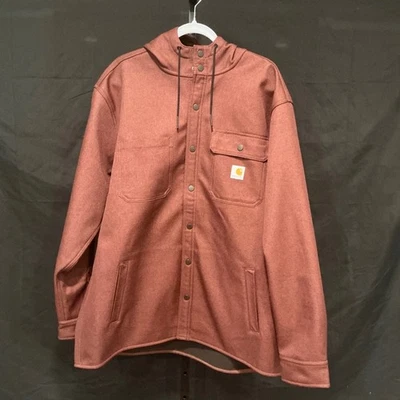 Carhartt Rain Defender Relaxed Fit Hooded Jacket XL Button Front Shirt - Image 1 of 4