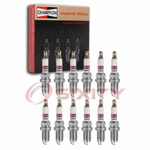 12 pc Champion Iridium Spark Plugs for 2017 Bentley Bentayga Ignition gv - Picture 1 of 5