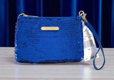 Muñequera/cartera convertible Michael Kors zafiro lentejuelas - nueva con etiquetas Foto 1 de 4