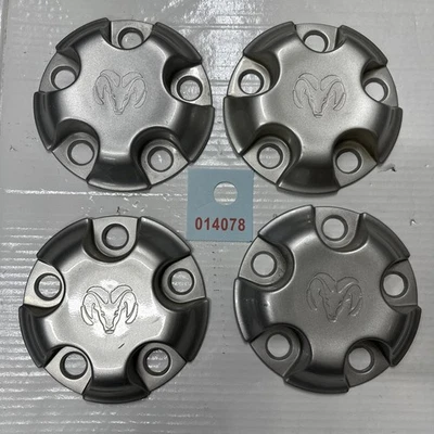 Dodge 1500 Ram 52106536AC OEM Wheel Center Cap SILVER 5 LUG, SET OF 4 014078 Foto 1 de 4