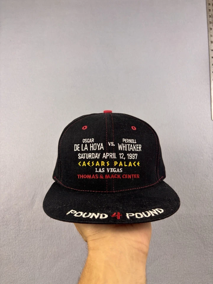 De colección Oscar De La Hoya Sombrero SnapBack Gorra Whitaker Boxeo Libra Por Libra 1997 Foto 1 de 4