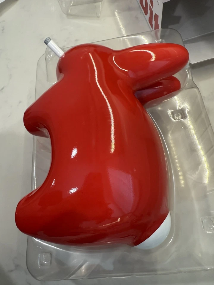 Frank Kozik x Kidrobot Smorkin’ Labbit w/ Box - Lustre Gloss Red - 10" Brand New - Image 1 of 4