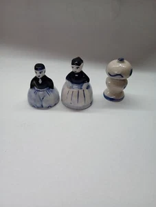 Delft Blue Hand Painted Man And Woman Plus A Lamp - Picture 1 of 5