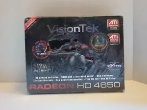 VisionTek ATI Radeon HD 4650 512MB DDR2 GPU Graphics Card PCI-E VGA DVI HDMI - Picture 1 of 16