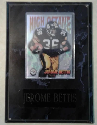 NFL Pittsburgh Steelers Jerome Bettis High Octane Wall Plaque (7"X5") Cover