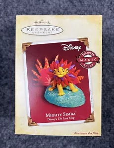 Mighty Simba, Der König der Löwen, Disney Hallmark Andenken Ornament 2005 - Bild 1 von 9