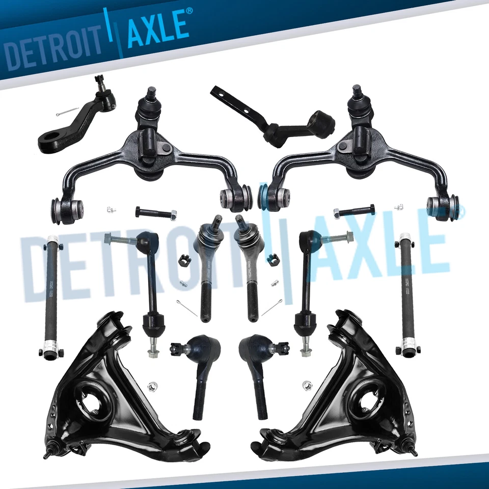 14pc Control Arms Tie Rods Pitman Idler Arm Kit for Crown Victoria Grand Marquis - Image 1 of 4