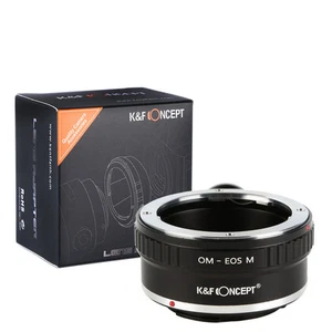 K&F Concept Adapter with tripod Olympus OM Mount Lens to Canon EOS M Camera - Picture 1 of 8