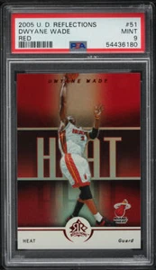 2005 Upper Deck Reflections Red Dwyane Wade /100 #51 PSA 9 MINT - Picture 1 of 2