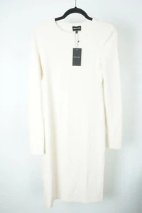 Giorgio Armani White Long Sleeve Polyamide Blend Dress Sz 2 US 38 BRAND NEW - Picture 1 of 5