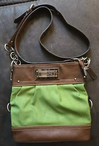 CHAPS Ralph Lauren Pebbled Crossbody Adjustable Messenger Organizer Purse Bag - Picture 1 of 8